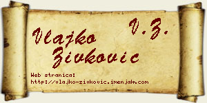Vlajko Živković vizit kartica
